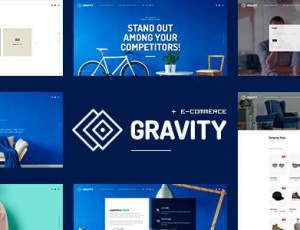 Gravity v1.0.7 – 电子商务，机构和演示WordPress的主题