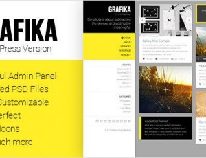 Grafika v1.2 – 全屏幕投资组合和博客主题