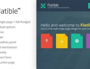 Flatible v1.5.1 – 单页WordPress主题