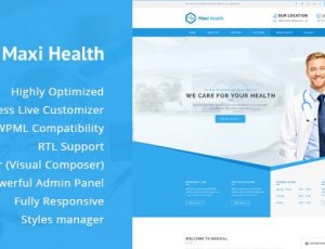 Maxi Health v1.3.4 – 响应式医疗WordPress主题
