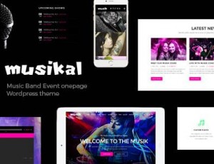 Musikal v1.0 -OnePage音乐WordPress主题