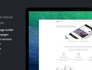 Neue v1.0.1 -应用程序着陆页WordPress主题