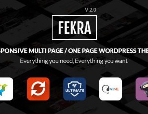 Fekra v2.3 – 响应式多页/单页WordPress主题