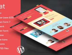 Alfat v1.5 – 超级平面着陆页WP主题