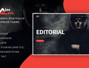 Alex Zane v1.0.1 – 照片/组合WordPress主题