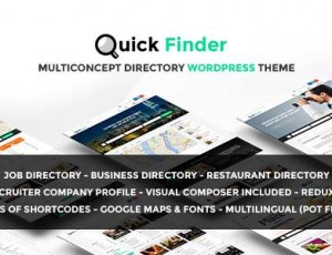 QuickFinder v1.7 – Multiconcept目录WordPress主题