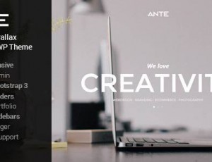 Ante v1.5.1 – 最终的WordPress视差主题