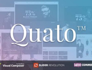 Quato v1.0.3 – 响应式WooCommerce WordPress主题