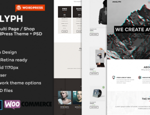 ANAGLYPH v4.1 – 一页/多页WordPress主题