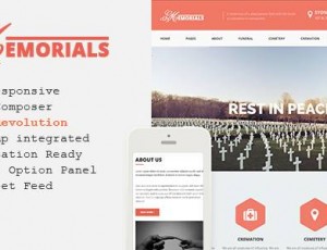 Memorials v2.3.0 – 响应的葬礼WordPress主题