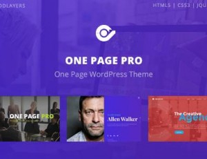 One Page Pro v1.2.1 – 多用途OnePage WordPress主题