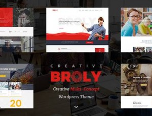 Broly v1.0.3 – 创意多概念WordPress主题