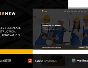 renew v1.2.3 – 建设，改造和施工WordPress主题
