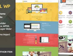 boldial wp v2.9 – 平面创意与3D投资组合WordPress主题