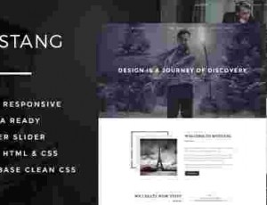 mustang v1.3 – 粗体和最小WordPress主题