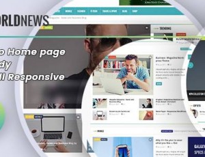 WorldNews v2.0 – 杂志RTL Responsive WordPress Blog主题