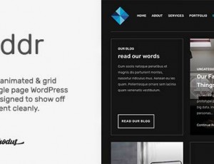 Griddr v1.0.3 – 动画网格创意WordPress主题