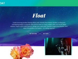 Float v1.8.3 – Parallax重叠设计WordPress主题