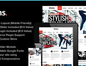 Sirens v1.8.1- Themeforest多用途时尚的商业主题