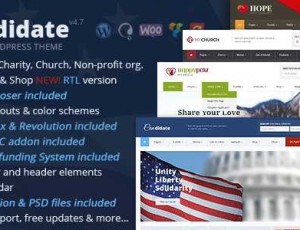 candidate v5.0 – 政治/非营利WordPress主题