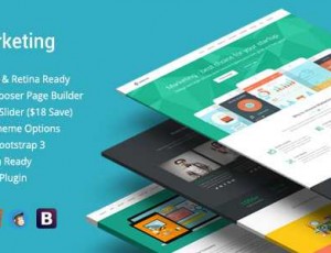 marketing v1.1.8 – 启动登陆页面Bootstrap WP主题