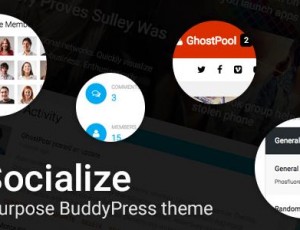 Socialize v2.40.2- 多用途BuddyPress主题