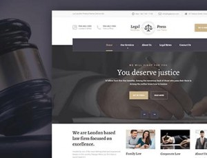 LegalPress v2.2.3 – 律师，顾问和金融公司WordPress主题