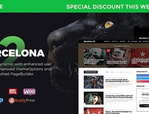 barcelona v2.0 – 清洁新闻和杂志WordPress主题