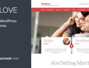 GeekLove v2.2 – 一个响应WordPress婚礼主题