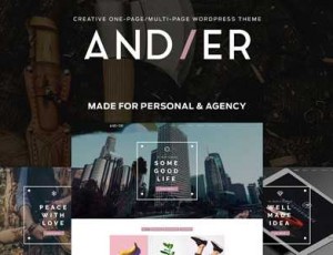Andier v1.2.1 – 响应一页和多页组合主题
