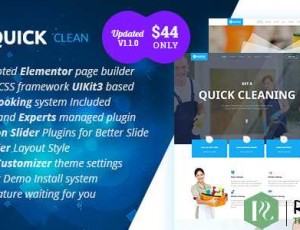 Quick v1.1.0 – 清洁服务WordPress主题