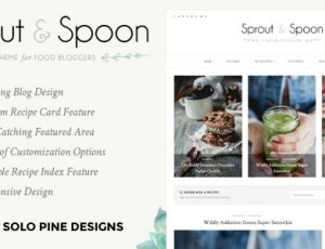 Sprout＆Spoon v1.1 – 一个WordPress主题食物博客