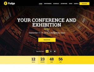 Fudge 2 v1.2.7 – 高级会议WordPress主题事件