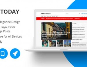 NewsToday v1.0.6 – 最佳新闻杂志WordPress主题