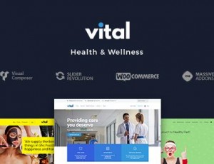 Vital v1.1.2 – 健康，医疗和健康的WordPress主题