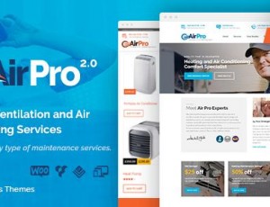 AirPro v2.6.5 – 暖气和空调维护服务的WordPress主题