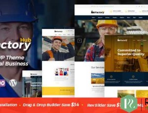 Factory HUB v1.1.1 – 行业/工厂/工程WordPress主题