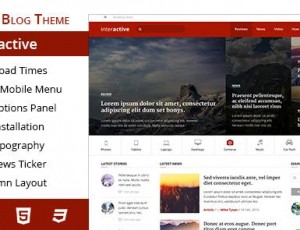 interactive v2.0.11 – 高度专业的博客WordPress主题