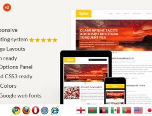 Spike v2.1.6 – 明亮多彩的WordPress博客主题