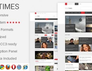 NewsTimes v1.3.0- 新闻WordPress主题