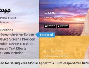 MobileApp v1.0.12 – 推广移动应用程序的WordPress主题