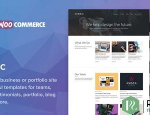 atomic v2.2.8 – 大胆的业务和组合WordPress主题