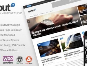 Sprout v1.7.7 – 干净的博客/新闻/杂志响应主题