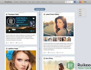 Postline v2.0.0 – Facebook Timeline灵感主题
