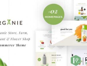 Organie v2.4.3 – 有机商店，农场，蛋糕和花店WooCommerce主题