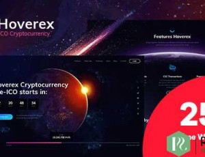 Hoverex v1.2 – Cryptocurrency＆ICO WordPress主题