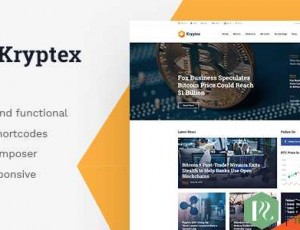 Kryptex v1.2.4 – Cryptocurrency＆挖掘WordPress主题
