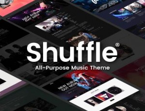 Shuffle v1.4 – 全功能音乐WordPress主题
