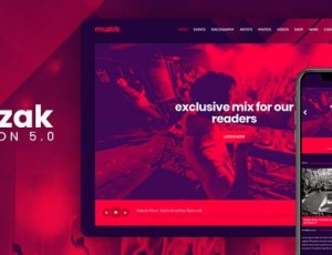 Muzak v5.3.1 – 音乐WordPress主题