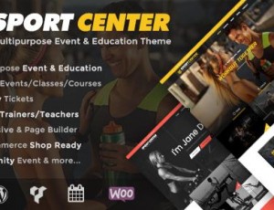 Sport Center v2.3.2- 多功能活动和教育WordPress主题